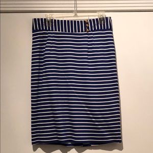 Trina Turk Blue and White Skirt